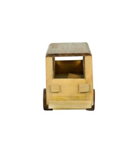 Wooden large bus toy game for kids (collectible item) (yellow)