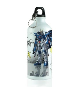Steel-Clad Mech Warrior With Style Aluminium Printed Sipper Bottle 600ml