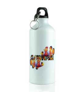 Orange Splash Clownfish Look Aluminium Printed Sipper Bottle 600ml