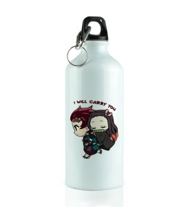 Protective Brother Chibi Art Design Aluminium Printed Sipper Bottle 600ml