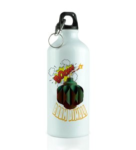 Spinning Light Magic with Diwali Spark Theme Aluminium Printed Sipper Bottle 600ml